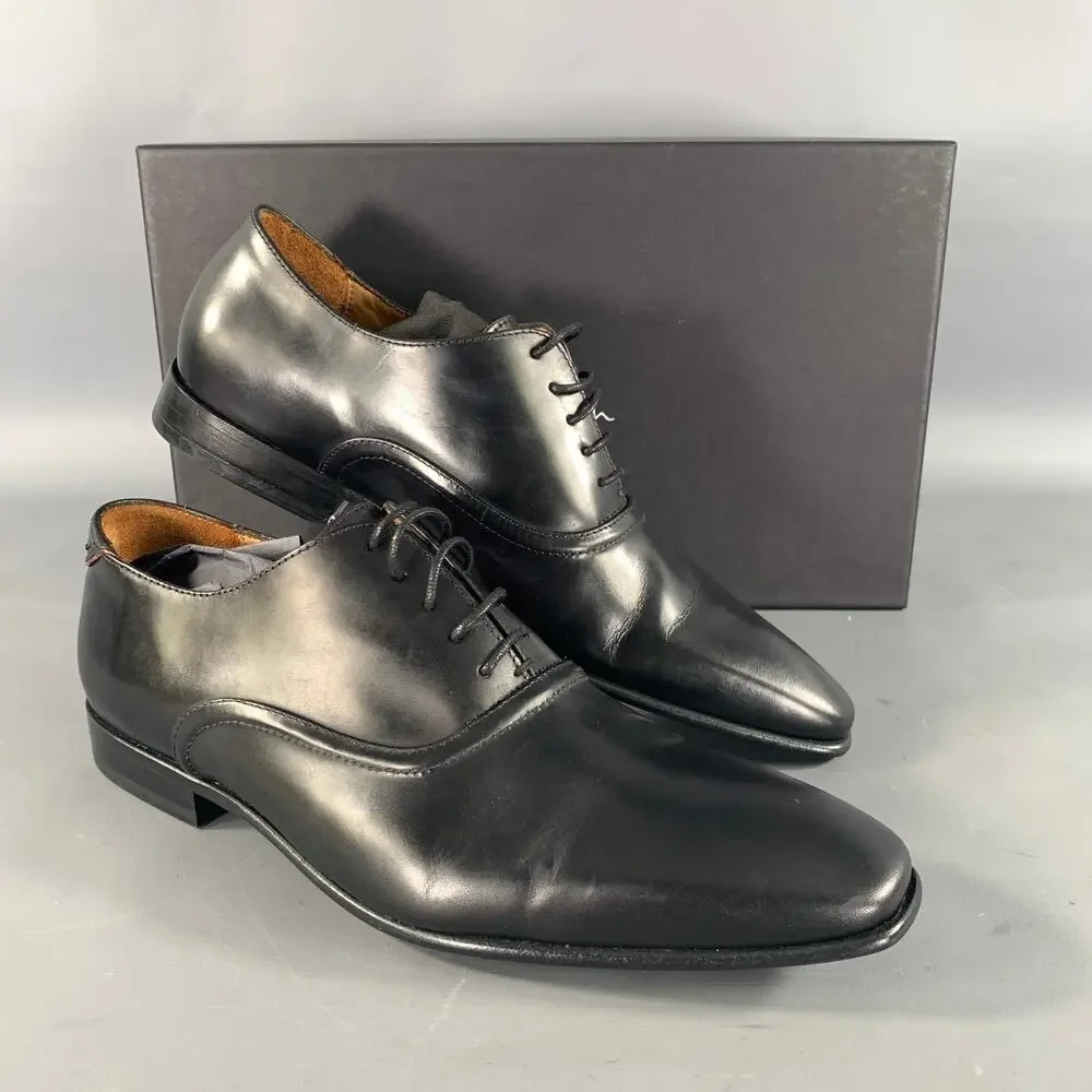 PS by PAUL SMITH Size 8 Black Solid Leather Lace Up Lace Up Shoes